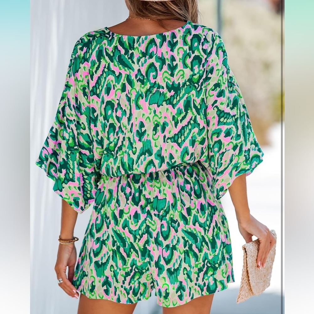 NWT Cupshe Romper Short Jumpsuit XL - Picture 2 of 7